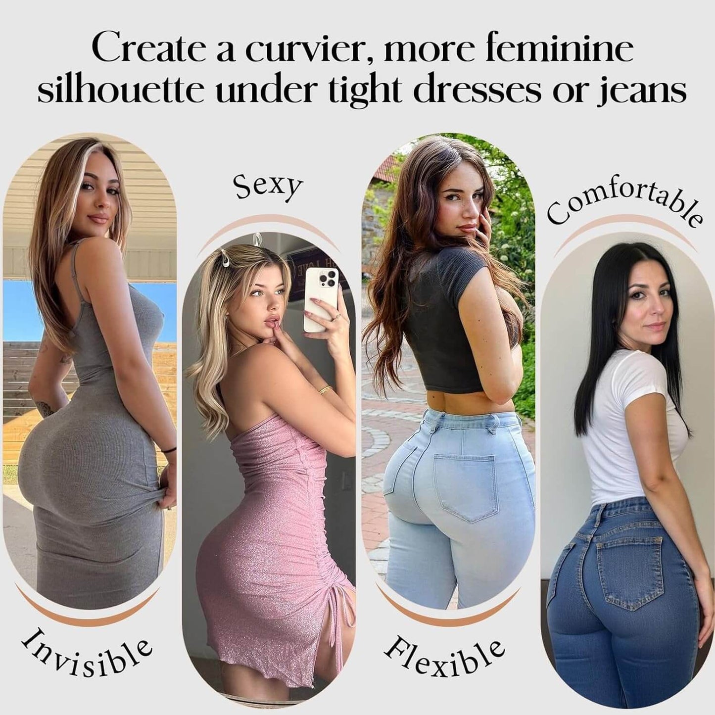 MANIFIQUE 2 Packs Women's Butt Lifter Shapewear Underwear Body Shaper Enhancer Panties