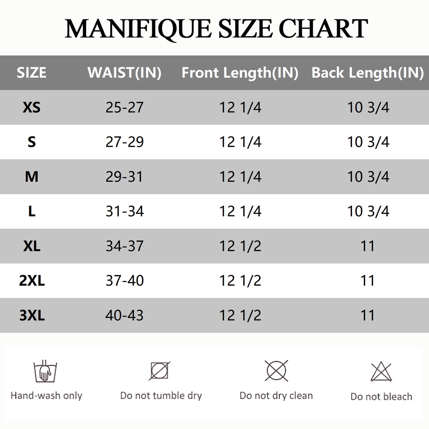 MANIFIQUE Waist Trainer for Women Belly Band Long Torso Sauna Workout 2 Belt With Zipper 9 Steel Bones Corset