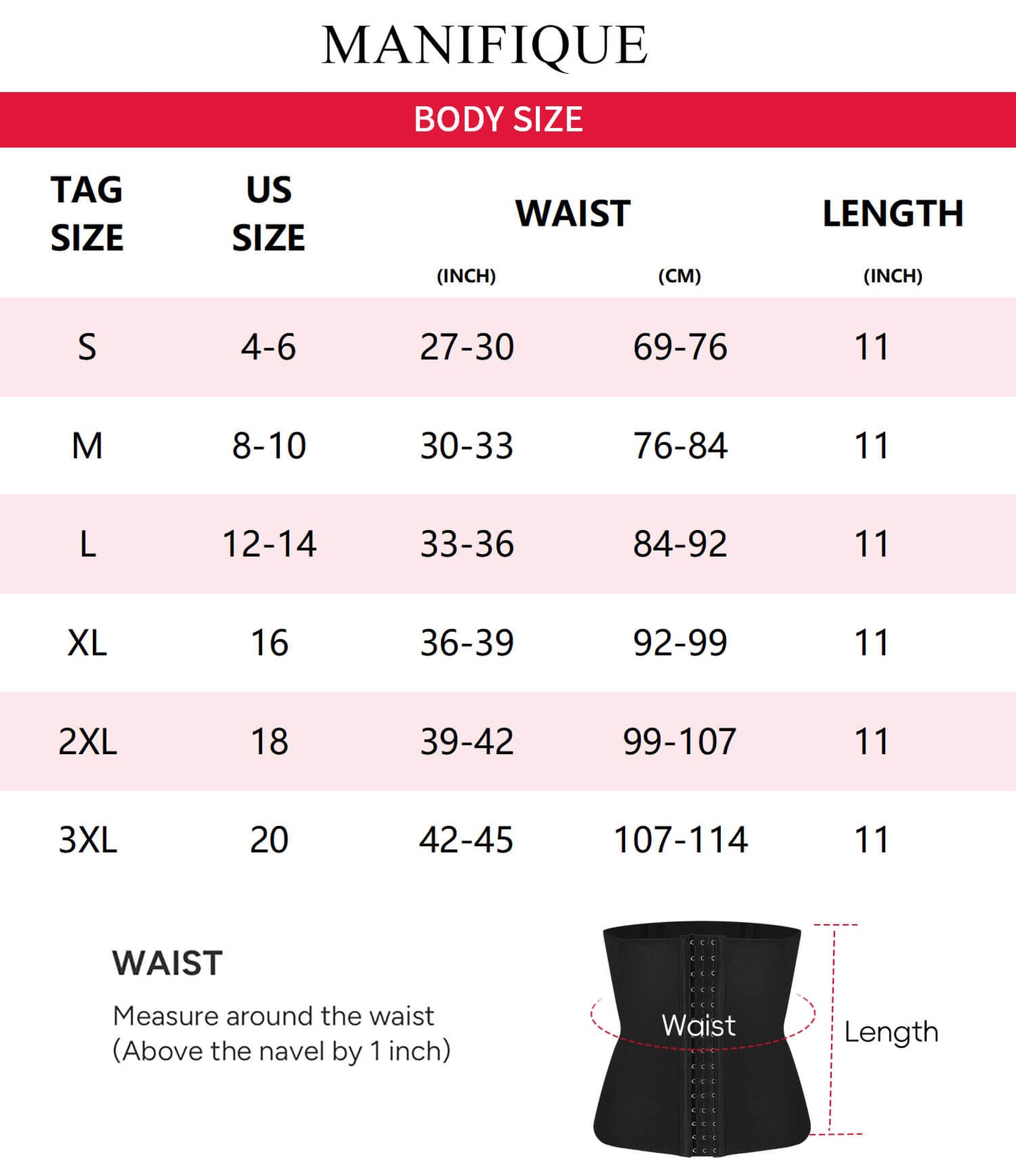 MANIFIQUE Waist Trainer for Women Tummy Control Shapewear Waist Cincher Faja Postpartum Belly Band Wrap