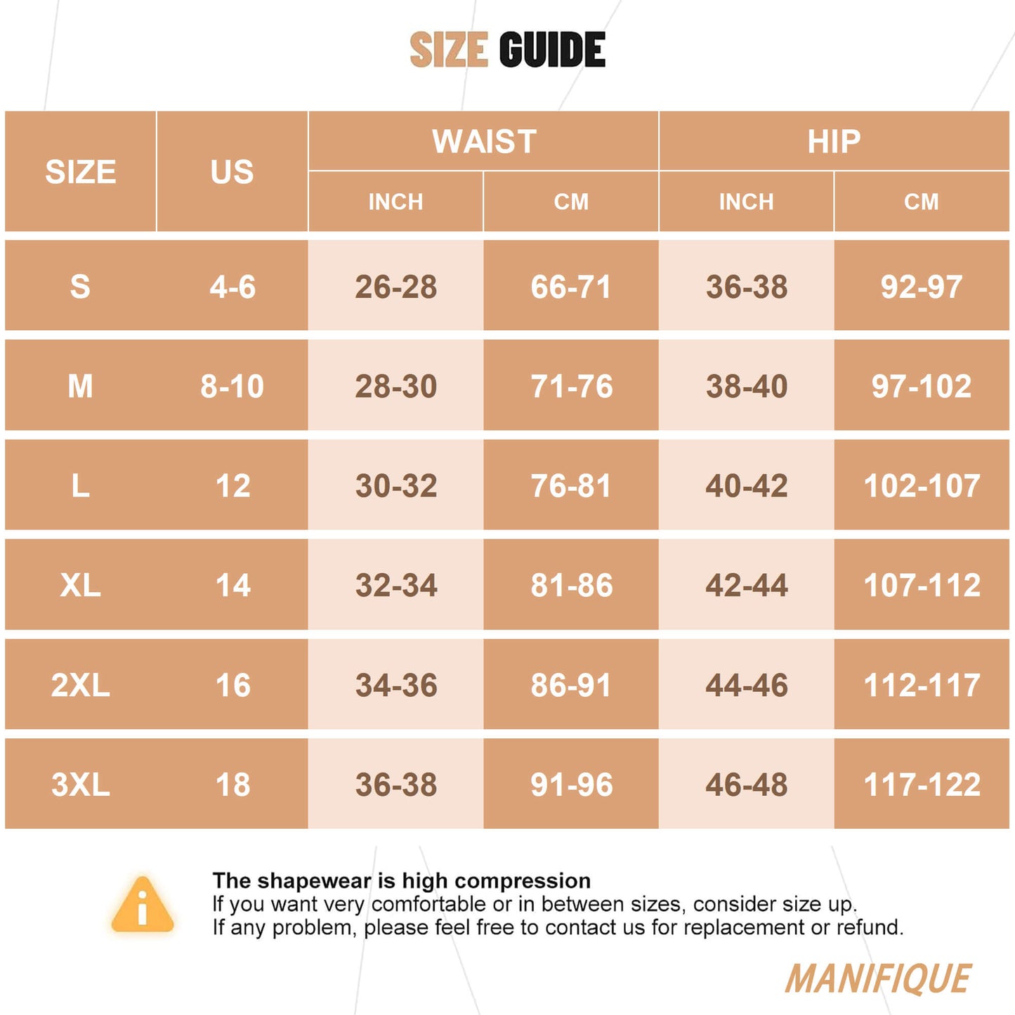 MANIFIQUE Shapewear for Women Tummy Control, High Waisted Faja Body Shaper Shorts Thigh Slimmer Girdle