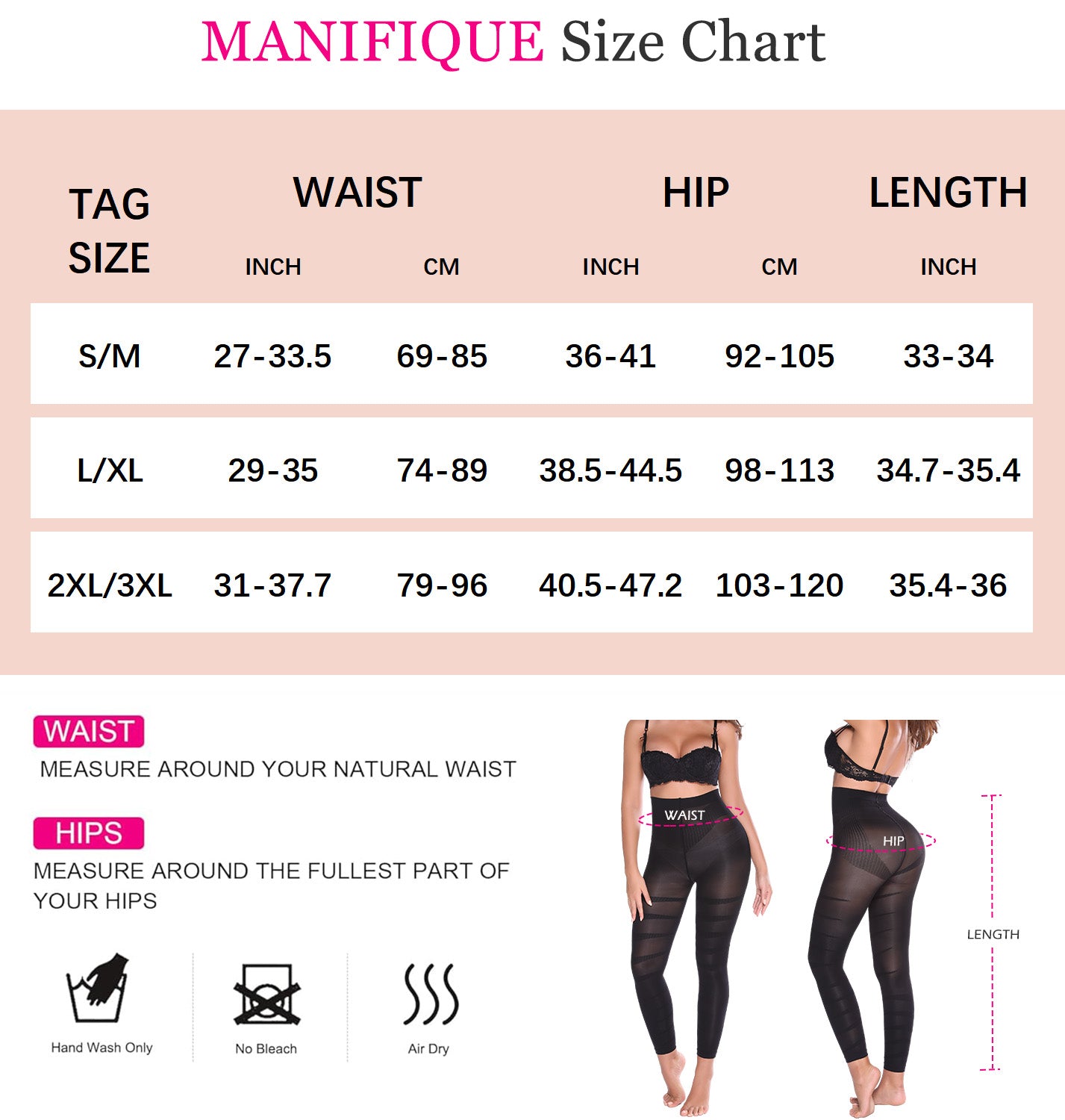 MANIFIQUE 2 Pieces Compression Leggings for Women Tummy Control Butt Lifting Shapewear High Waist Thigh Slimmer Pants Body Shaper