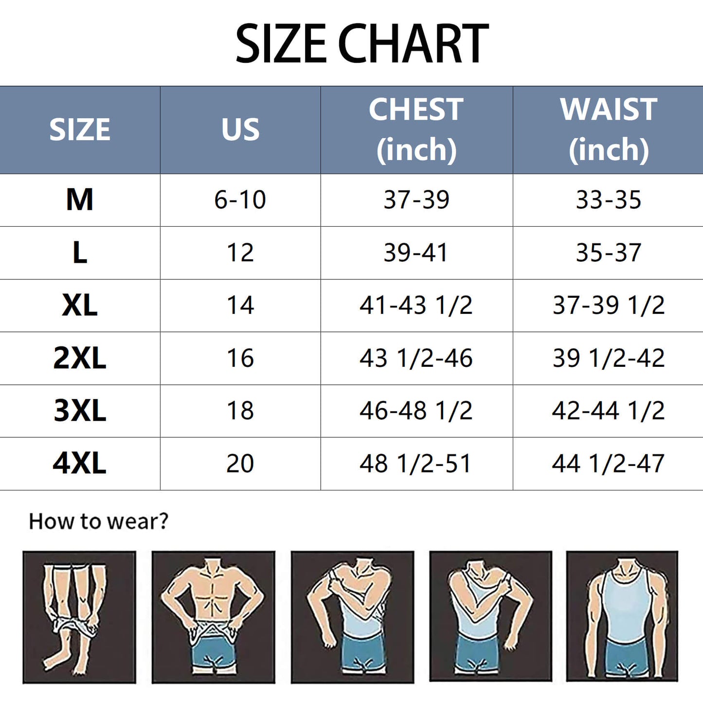 MANIFIQUE Gynecomastia Compression Shirts for Men, Tank Top Tummy Control Body Shaper, Slimming Undershirt