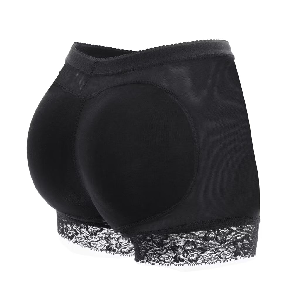 MISS MOLY Women Lace Padded Seamless Butt Lifter Hip Enhancer Shaper Panties Underwear  "