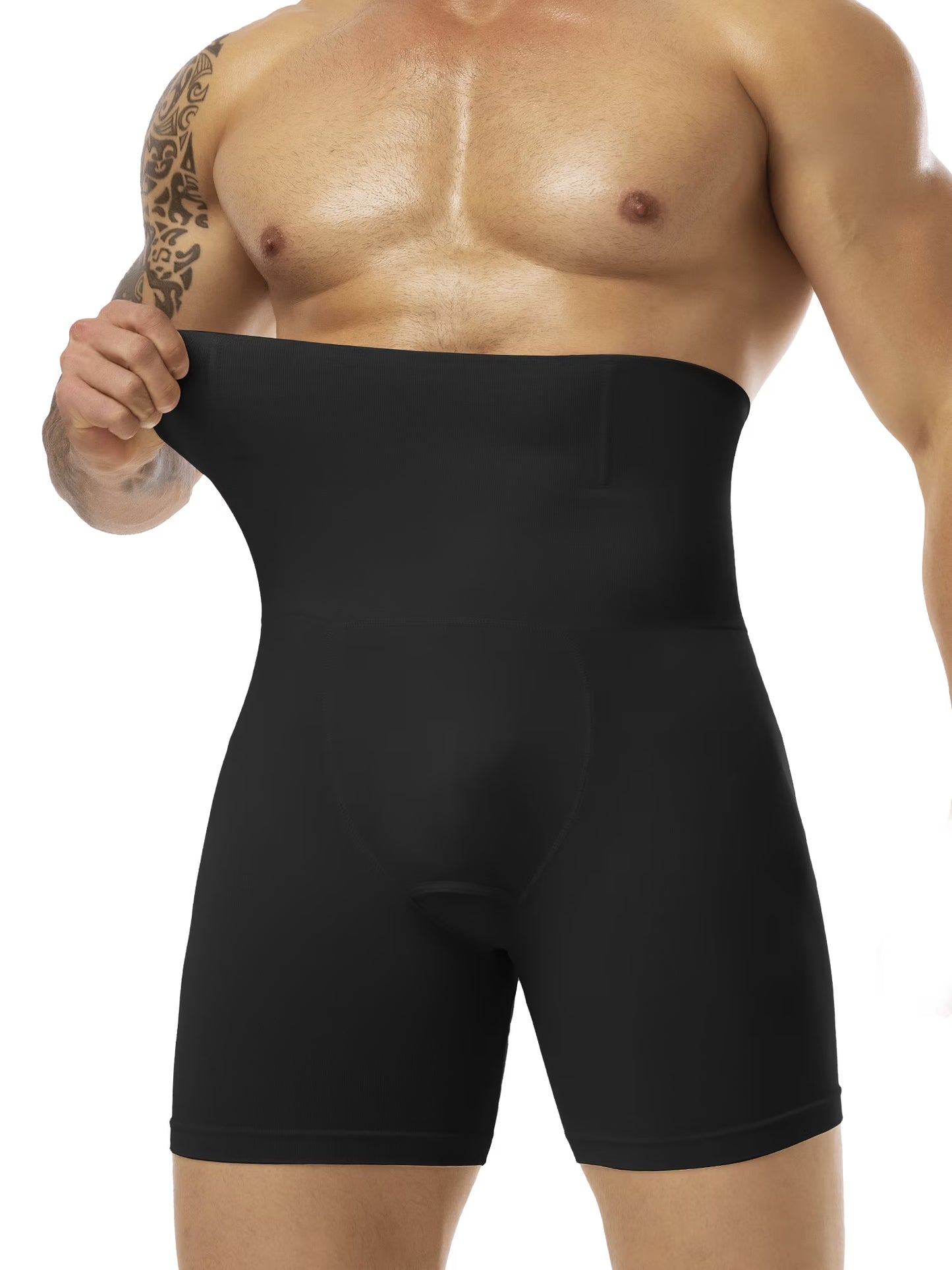 Lalamelon Mens Shapewear Tummy Control Underwear Compression Shorts Slimming Body Shaper Leg Boxer Briefs