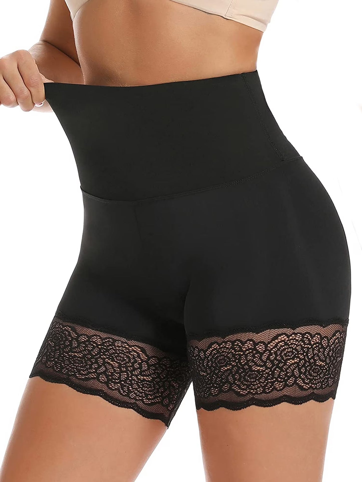 MISS MOLY Wowen Seamless Shapewear Tummy Control Panty High Waist Lace Thigh Slimmer Body Shaper Underwear Slimming Briefs