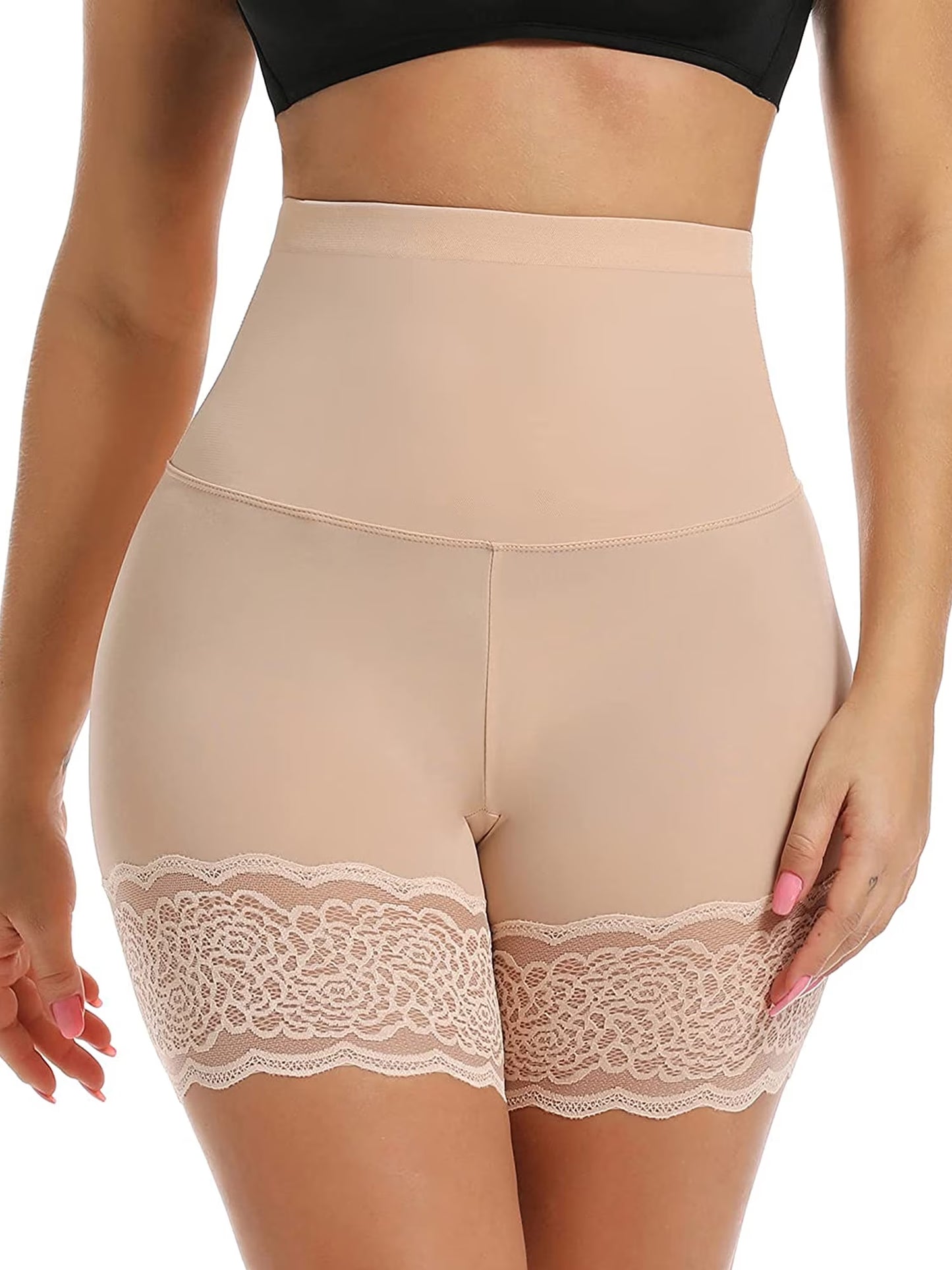 MISS MOLY Wowen Seamless Shapewear Tummy Control Panty High Waist Lace Thigh Slimmer Body Shaper Underwear Slimming Briefs